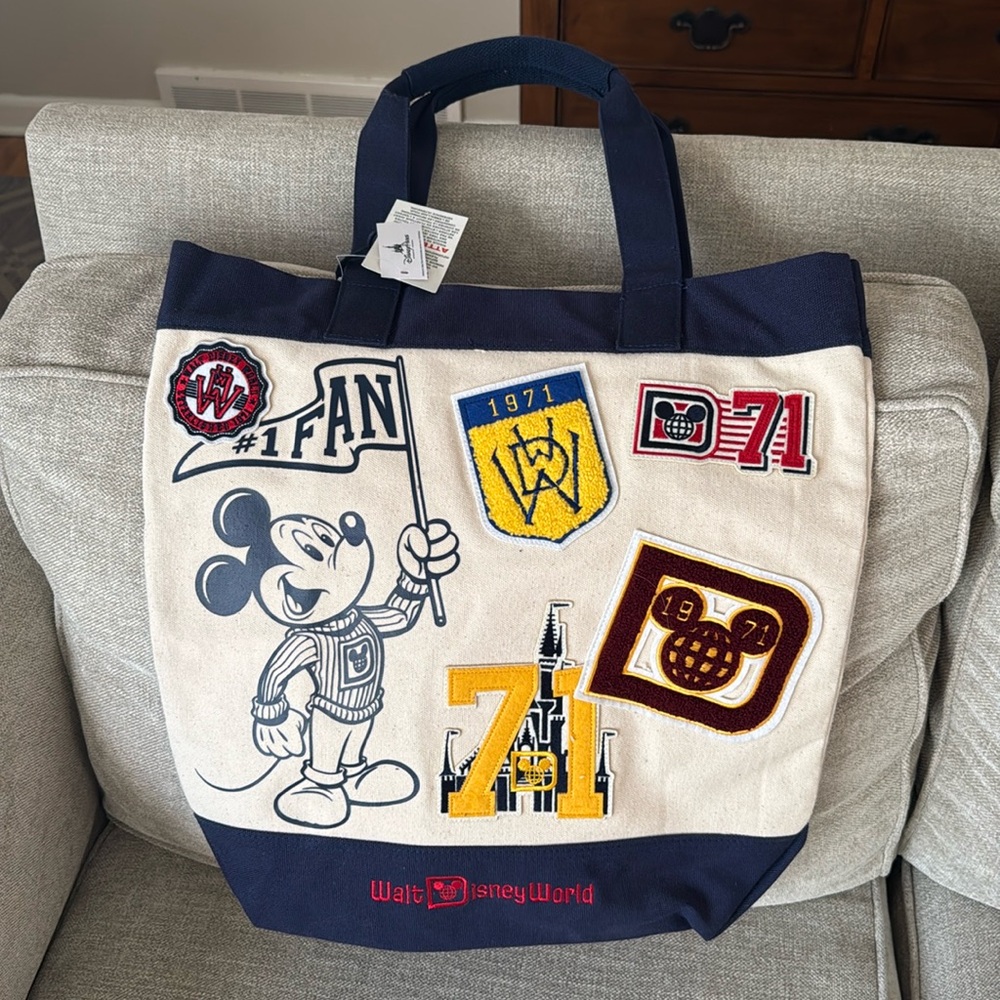 Walt Disney World Patches Tote Bag